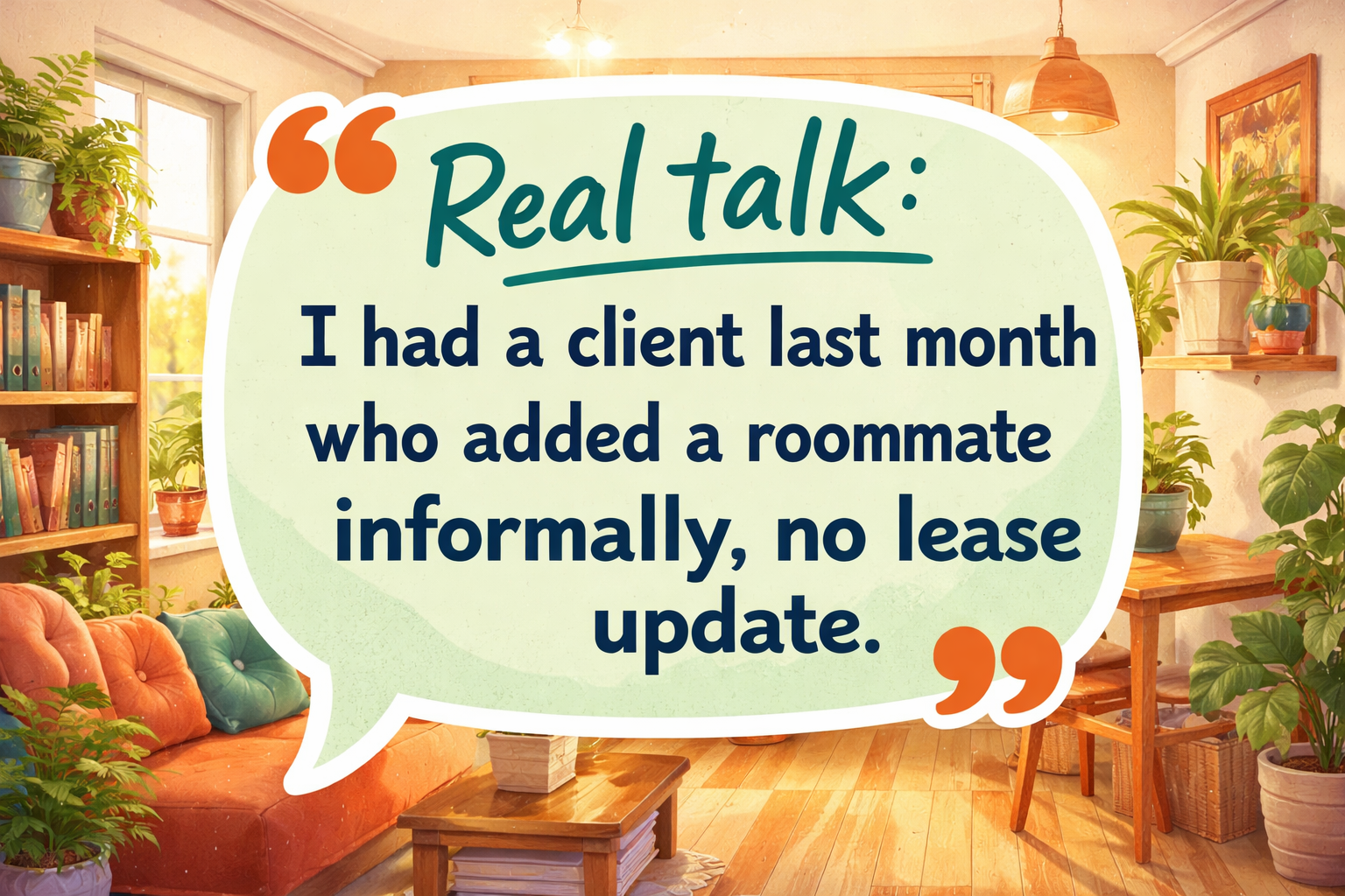 When to add roommates to a rental housing lease - Key Insight