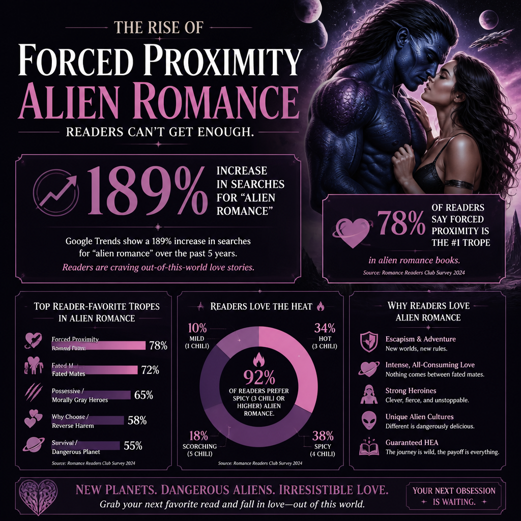 Best Forced Proximity Alien Romance Books statistics
