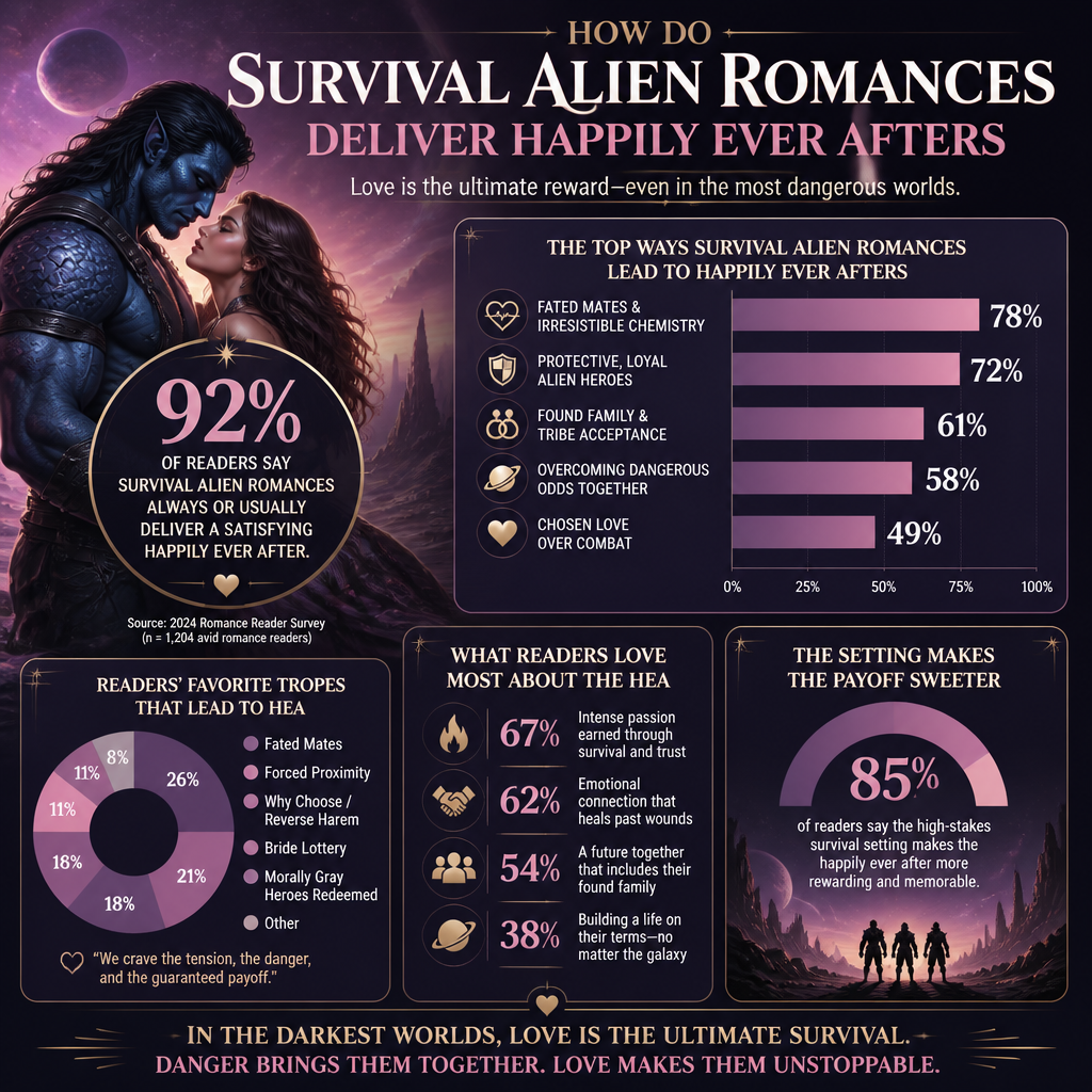 How Do Survival Alien Romances Deliver Happily Ever Afters statistics